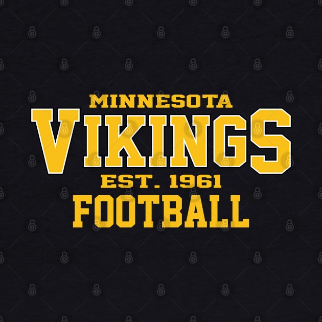 Vintage MST Vikings Football by Cemploex_Art